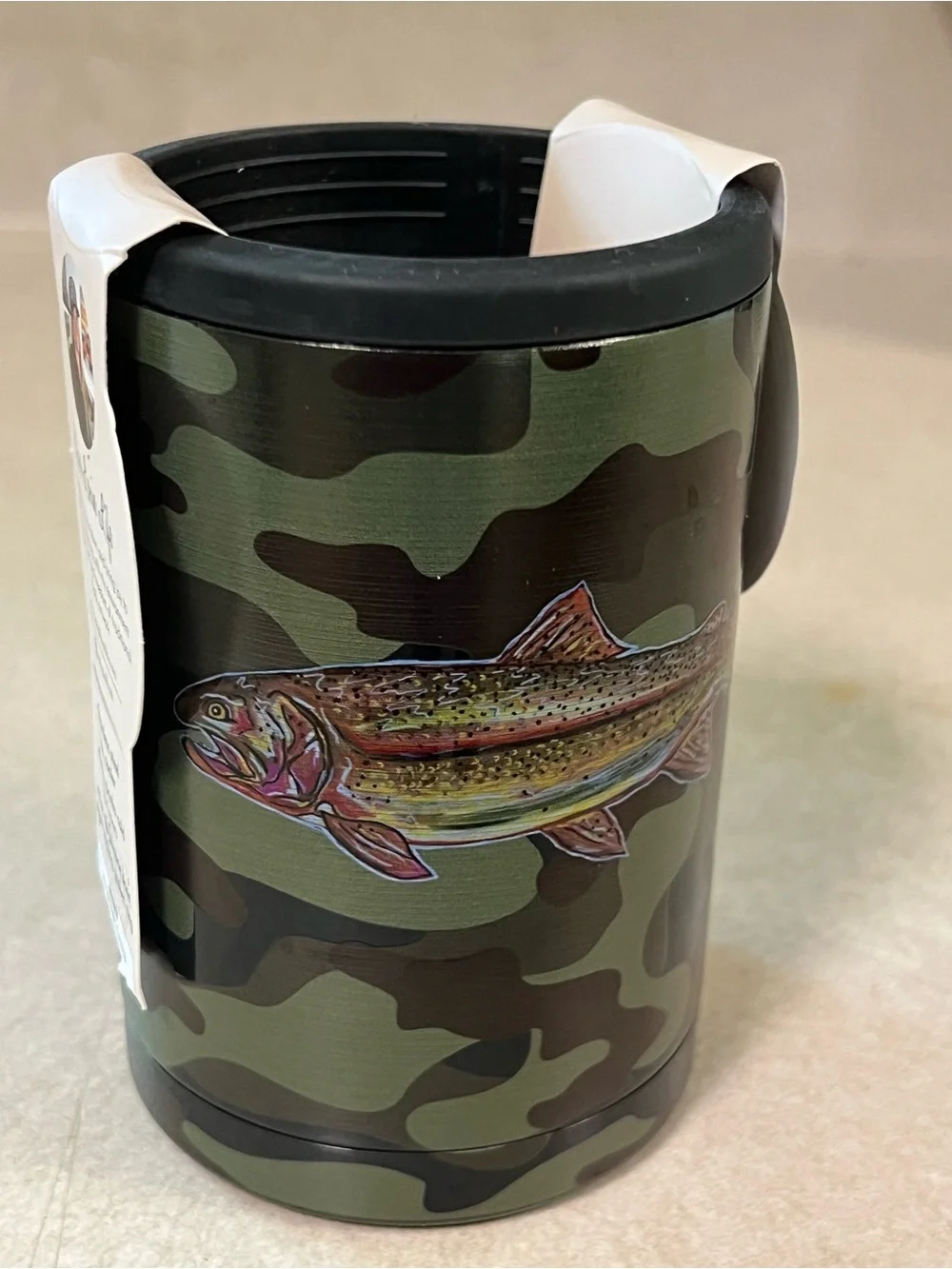 Manna Artist Series Abby Paffrath Camo Fish Can Cooler - Green